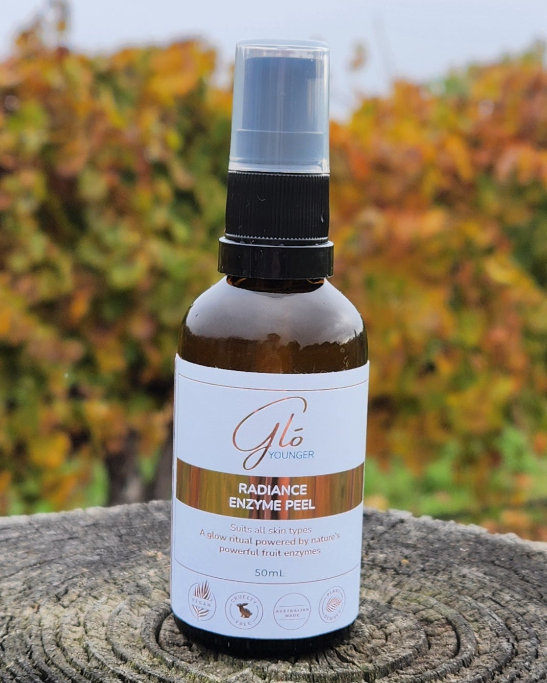 Glo Younger Radiance Enzyme Peel exfoliating treatment tube