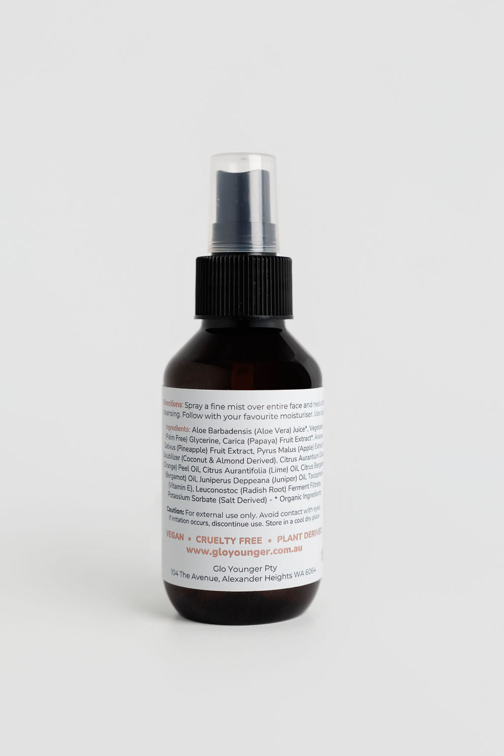 Revive Enzyme Toning Mist back label