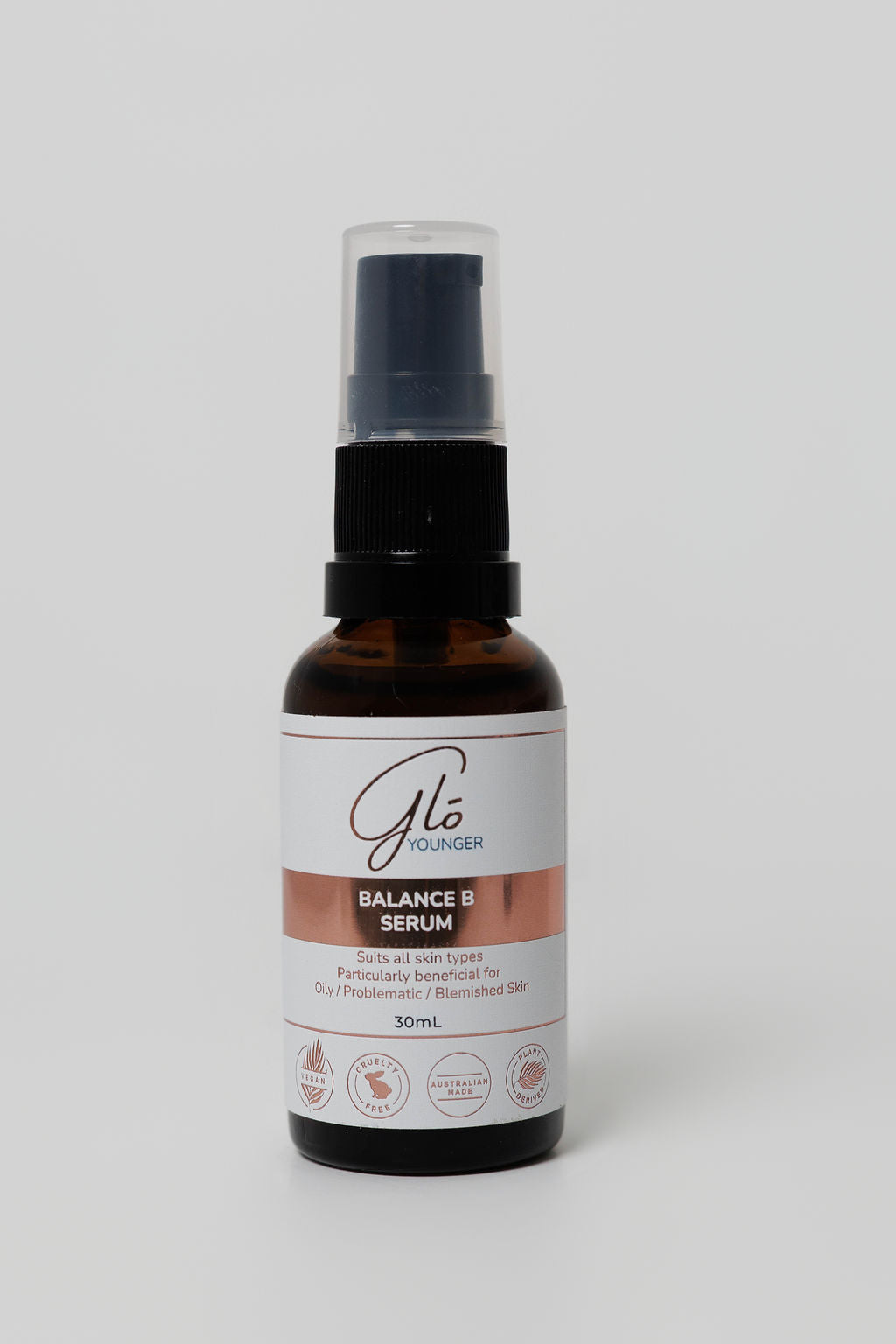 Glo Younger Balance B Serum front on white