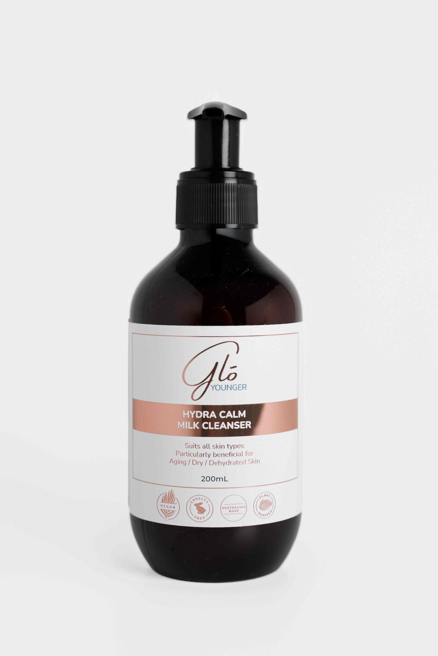 Glo Younger Hydra Calm Milk Cleanser front on white