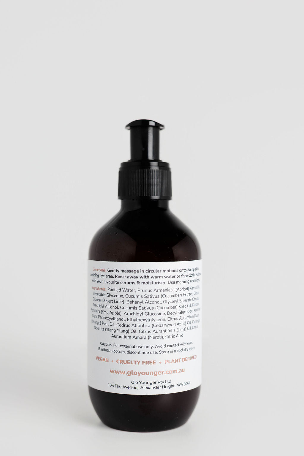 Hydra Calm Milk Cleanser back label