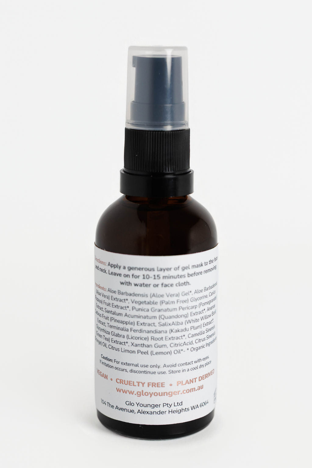 Glo Younger Radiance Enzyme Peel back label directions and ingredients