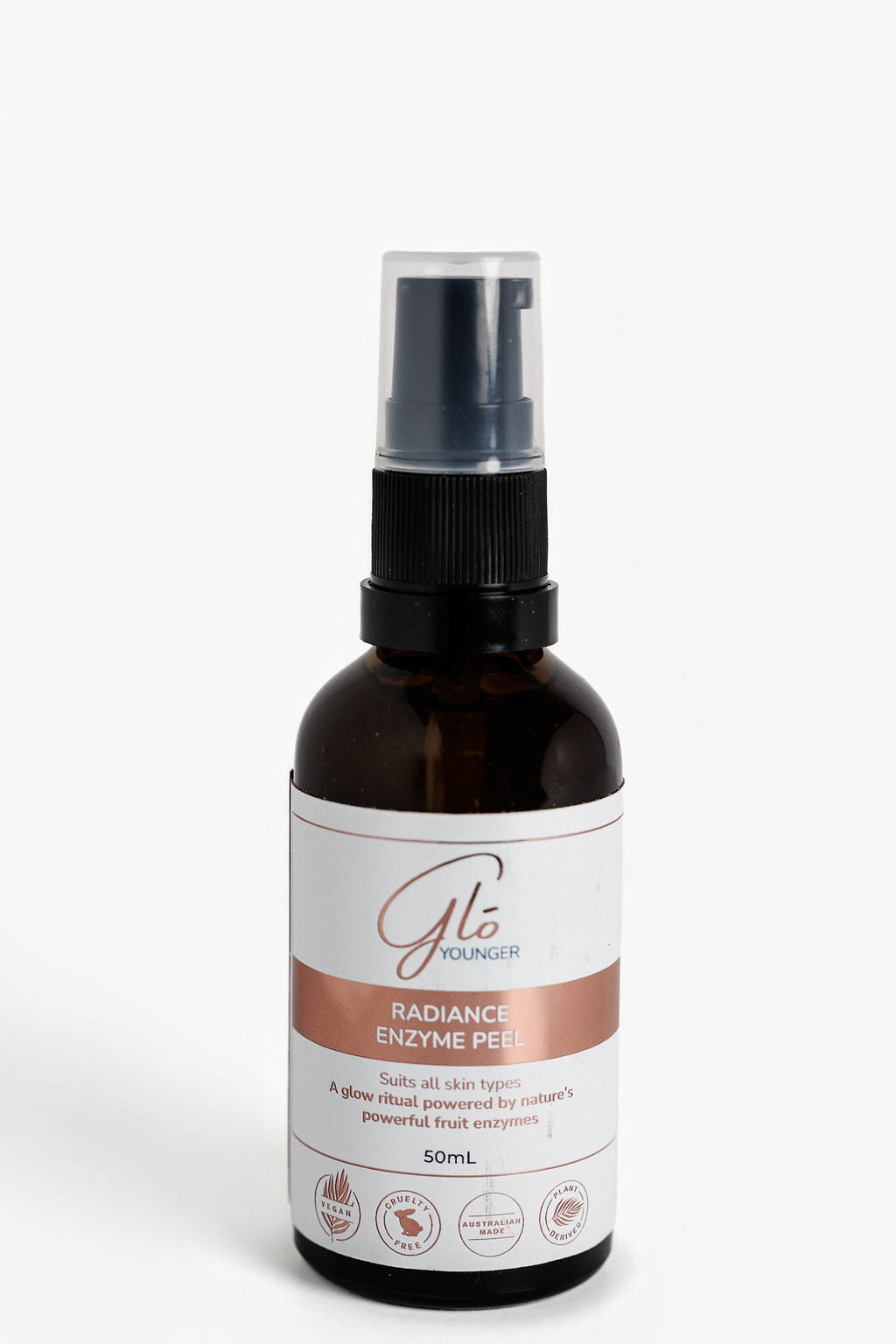 Glo Younger Radiance Enzyme Peel front on white