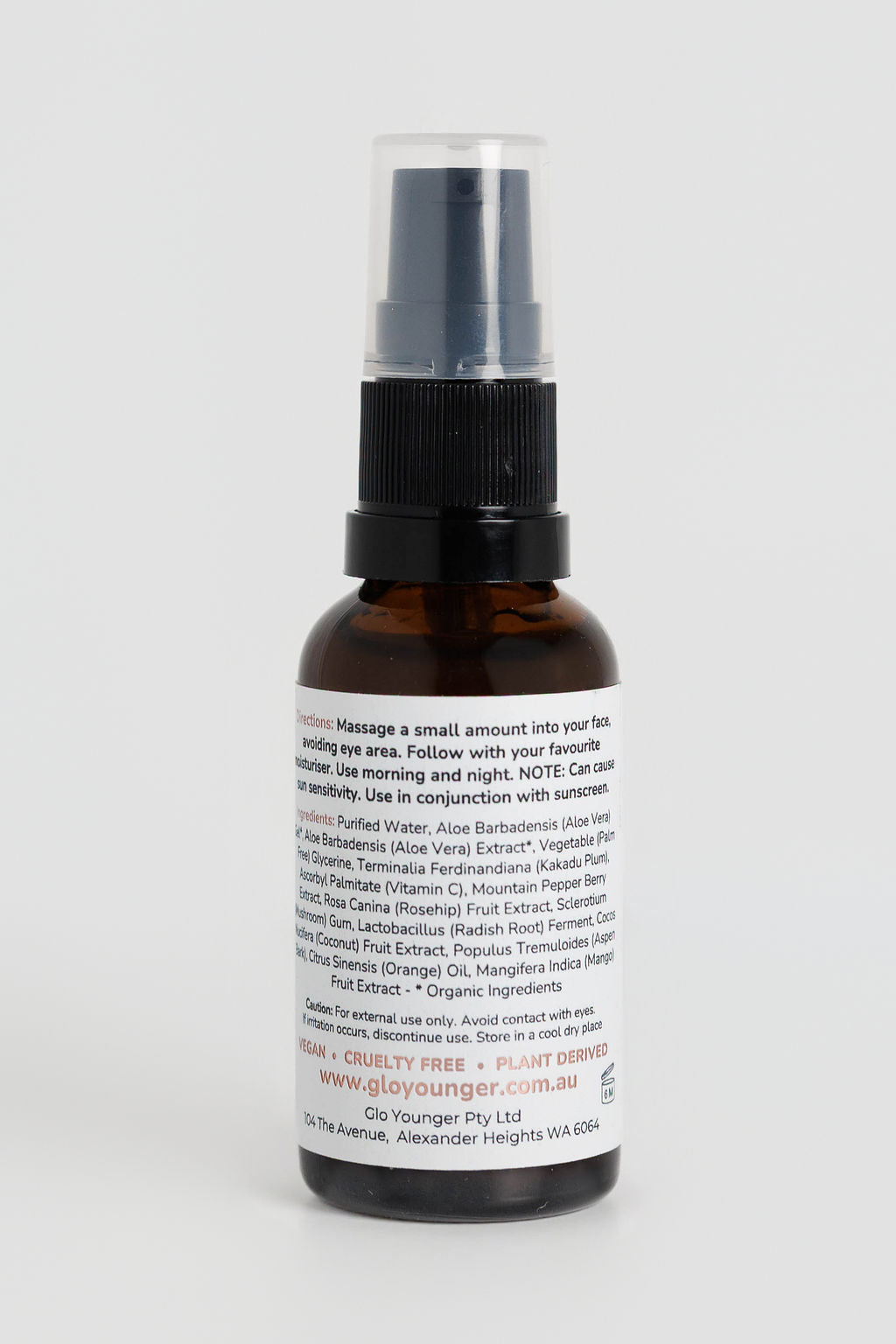 Vital C Serum back label