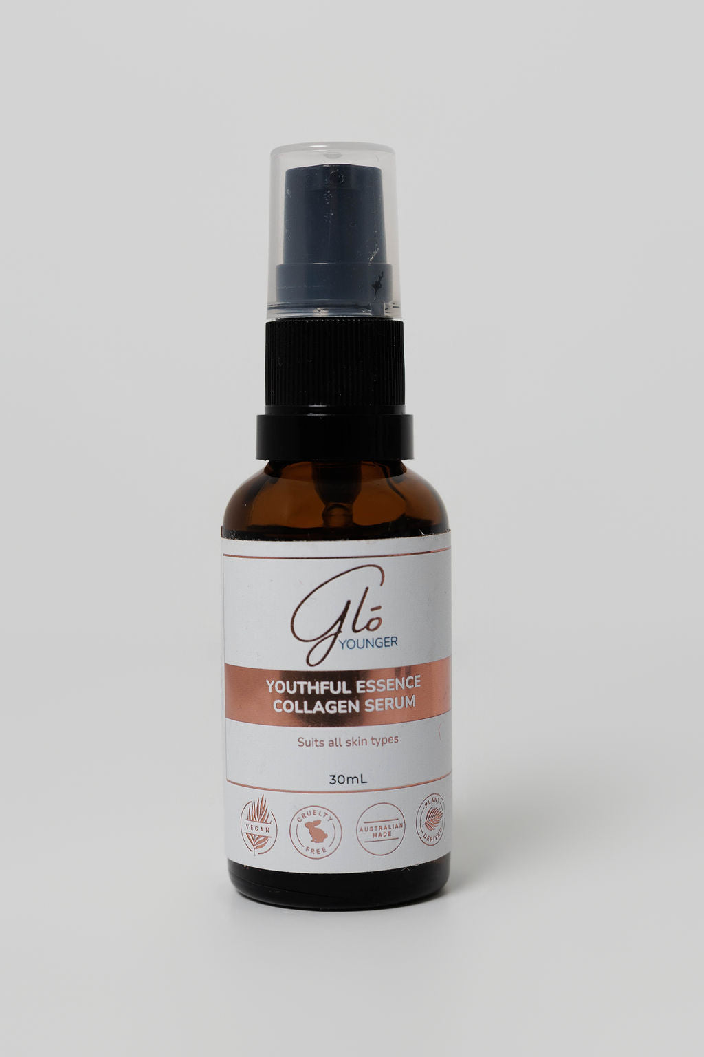 Glo Younger Youthful Essence Collagen Serum front on white
