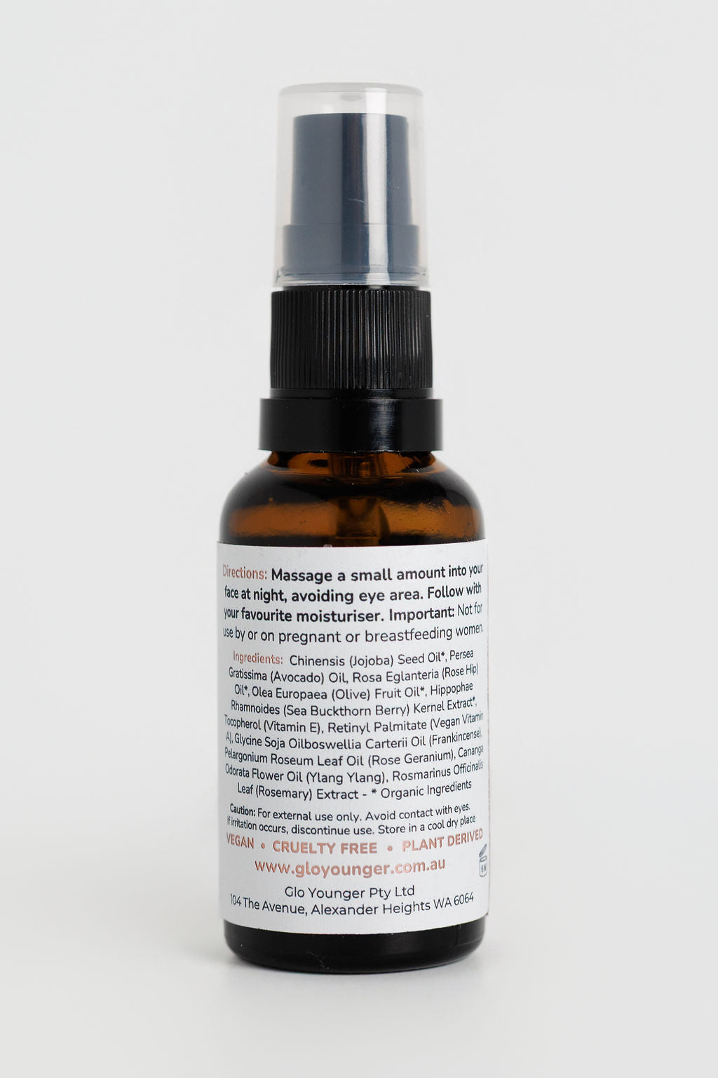 Renewal A Oil Serum back label